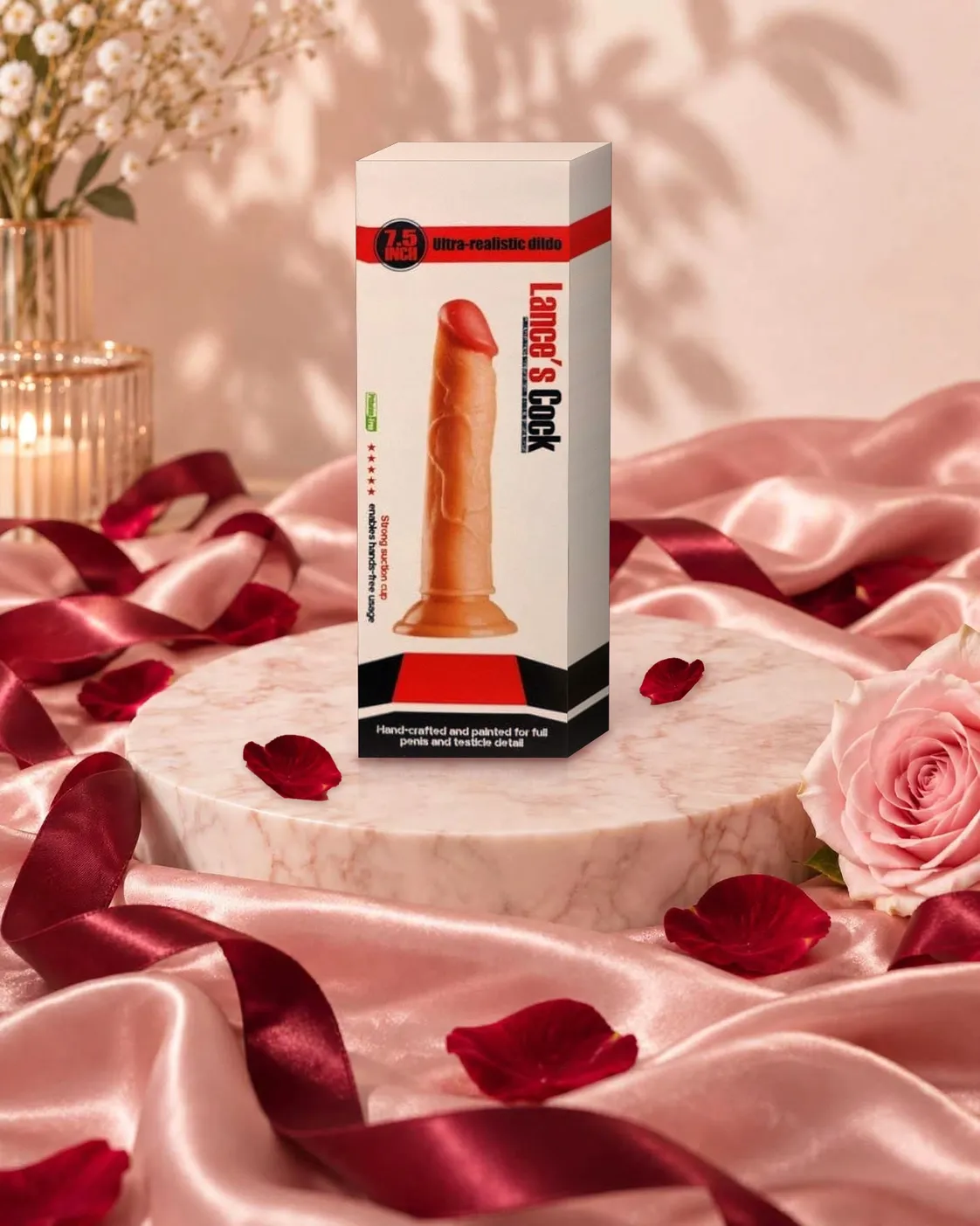Dildo ultra-realista con ventosa